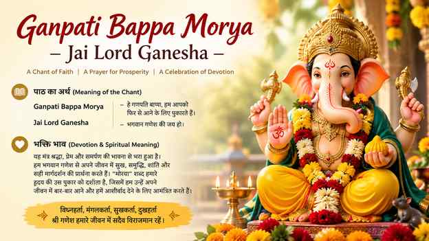 Ganpati Bappa Morya – Jai Lord Ganesha పాట అర్థం మరియు భక్తి భావం
